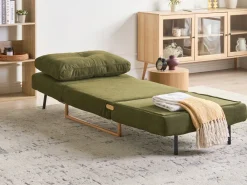 Divano letto singolo JERSLEV Tessuto Verde