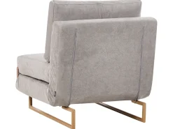 Divano letto singolo JERSLEV Tessuto Grigio