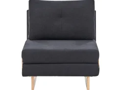 Divano letto singolo JERSLEV Tessuto Nero