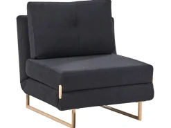 Divano letto singolo JERSLEV Tessuto Nero