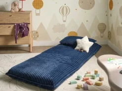 Divano letto singolo LYSEKIL Velluto a coste Blu