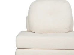 Divano letto singolo OLDEN Bouclé Bianco