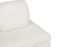 Divano letto singolo OLDEN Bouclé Bianco