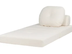 Divano letto singolo OLDEN Bouclé Bianco