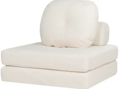 Divano letto singolo OLDEN Bouclé Bianco