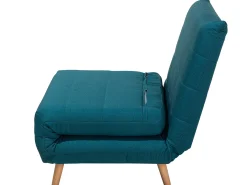 Divano letto singolo SETTEN Tessuto Blu oltremare