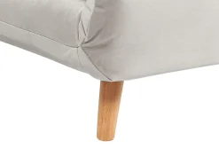 Divano letto singolo SETTEN Velluto Grigio chiaro