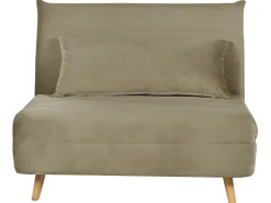 Divano letto singolo SETTEN Velluto Verde oliva