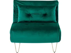 Divano letto singolo VESTFOLD Velluto Verde scuro