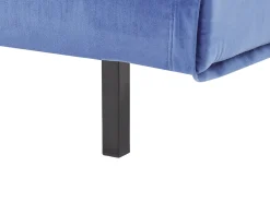 Divano letto singolo VESTFOLD Velluto Blu marino