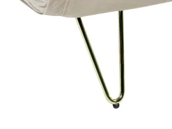 Divano letto singolo VESTFOLD Velluto Beige