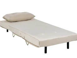 Divano letto singolo VESTFOLD Velluto Beige
