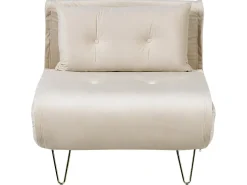 Divano letto singolo VESTFOLD Velluto Beige