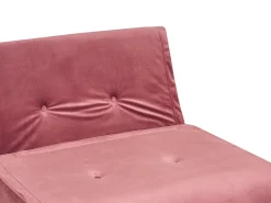 Divano letto singolo VESTFOLD Velluto Rosa
