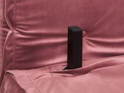 Divano letto singolo VESTFOLD Velluto Rosa