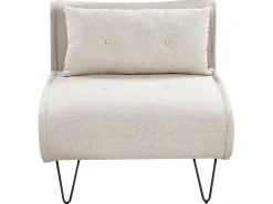 Divano letto singolo VESTFOLD Tessuto Beige chiaro