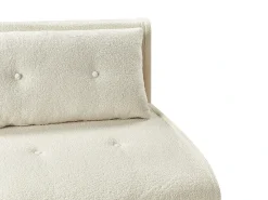 Divano letto singolo VESTFOLD Bouclé Bianco sporco