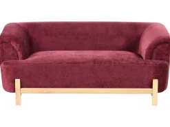 Divano 2 posti ALNOR Ciniglia Bordeaux
