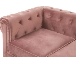 Divano 3 posti CHESTERFIELD Velluto Rosa