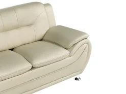 Divano 2 posti LEIRA Pelle sintetica Beige