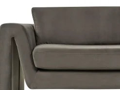 Divano 3 posti MAUNU Velluto Grigio grafite
