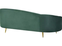 Divano 2 posti SAVAR Velluto Verde smeraldo