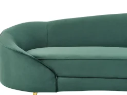Divano 2 posti SAVAR Velluto Verde smeraldo
