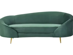 Divano 2 posti SAVAR Velluto Verde smeraldo