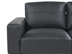 Divano 2 posti SOVIK Pelle sintetica Nero