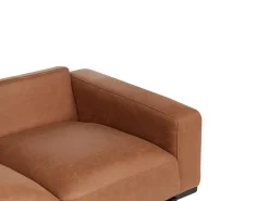 Divano 2 posti SOVIK Pelle sintetica Marrone