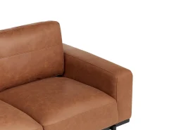 Divano 2 posti SOVIK Pelle sintetica Marrone