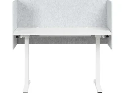 Divisorio da scrivania SOLOA 210 x 61 cm Grigio