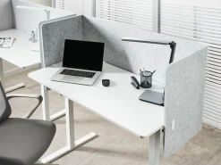Divisorio da scrivania SOLOA 210 x 61 cm Grigio