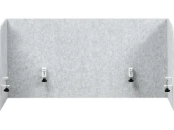 Divisorio da scrivania SOLOA 210 x 61 cm Grigio