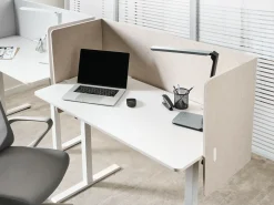 Divisorio da scrivania SOLOA 210 x 61 cm Beige