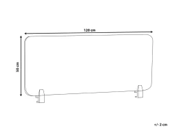 Divisorio da scrivania SPLIT 120 x 50 cm Grigio scuro