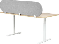 Divisorio da scrivania SPARKY 180 x 40 cm Grigio chiaro