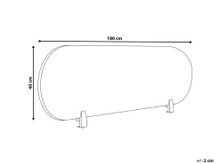 Divisorio da scrivania SPARKY 180 x 40 cm Grigio scuro
