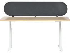 Divisorio da scrivania SPARKY 180 x 40 cm Grigio scuro