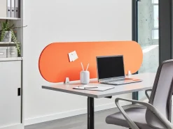 Divisorio da scrivania SPARKY 160 x 40 cm Arancione
