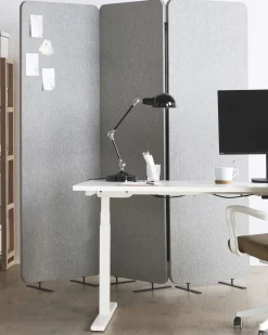 Divisorio per ufficio STANDI 184 x 184 cm Grigio chiaro