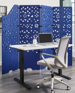Divisorio per ufficio STARRY 240 x 180 cm Blu marino
