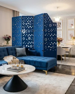 Divisorio per ufficio STARRY 240 x 180 cm Blu marino