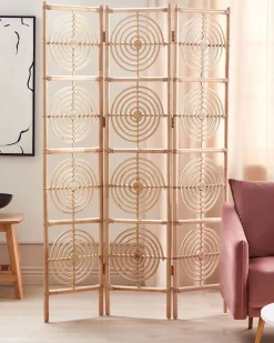 Divisorio per ambienti a 3 pannelli ALTAMURA Marrone chiaro 117 cm 180 cm