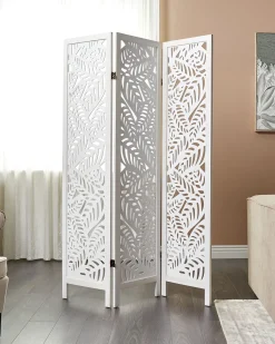 Divisorio per ambienti a 3 pannelli MELAGO Bianco 122 cm 170 cm