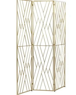 Divisorio per ambienti a 3 pannelli ASOLO Oro 117 cm 170 cm