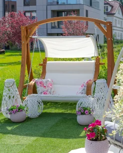 Dondolo da giardino APRILIA Legno di larice Marrone