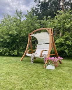 Dondolo da giardino APRILIA Legno di larice Marrone