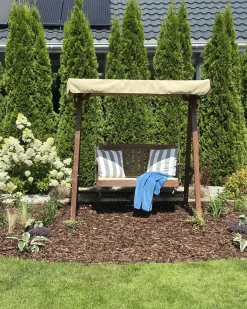 Dondolo da giardino CAVIOLA Legno di abete Marrone scuro