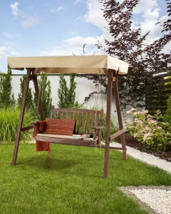 Dondolo da giardino CAVIOLA Legno di abete Marrone scuro